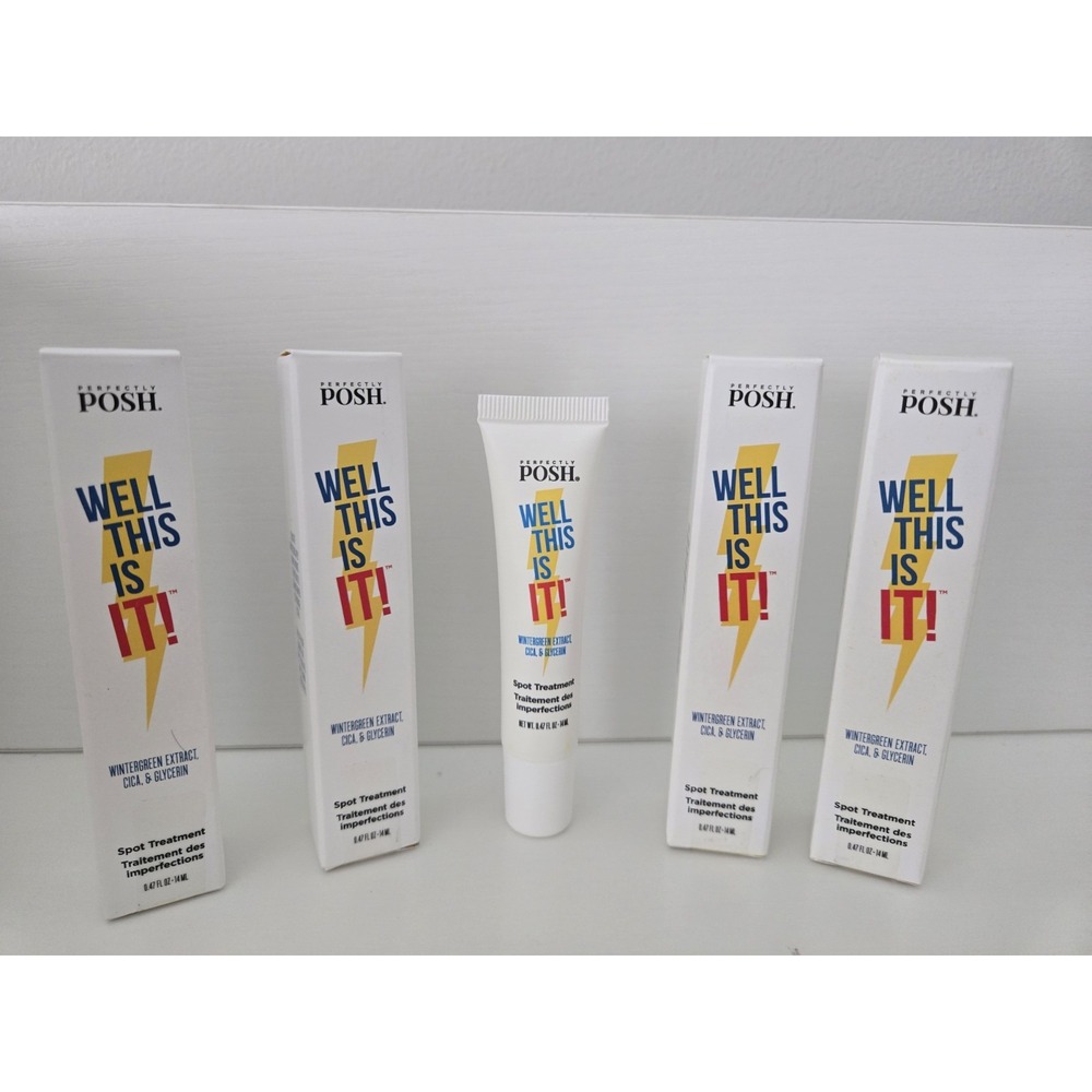 Perfectly Posh Well This Is It! Spot Treatment Crème Cream 0.47 Vegan USA 4 Lot